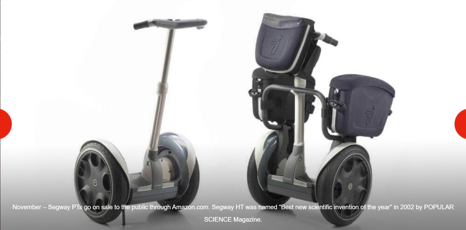 2002 SEGWAY PTS GO ON SALE